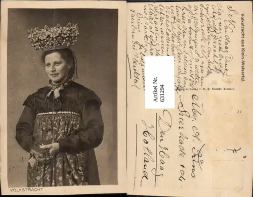 631294,Tracht Volkstracht Kopfschmuck Volkstracht aus Klein-Walsertal