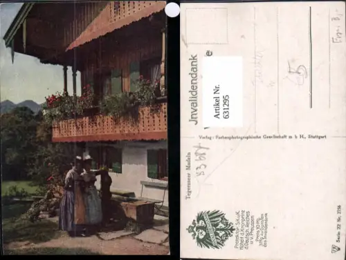 631295,Tracht Tegernseer Madl Tegernsee Schliersee Umgebung Frauen v. Haus