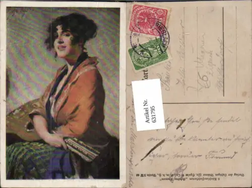 631795,Künstler Ak Sinti Roma Mignon Zigeuner Mandoline