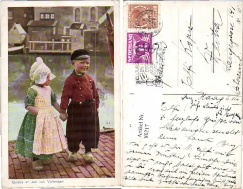 80217,Holländische Kinder Trachten Volendam