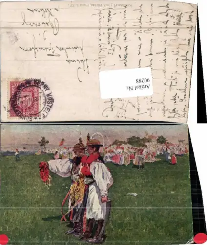 90288,J, Uprka Tschechische Tracht Nationaltracht Trachten