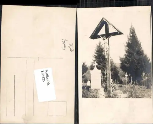 103425,Kreuz am Friedhof FotoAK