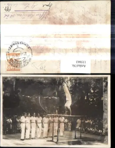 135863,Foto Ak Turnen Reckturnen Männer Windischgarsten 1929