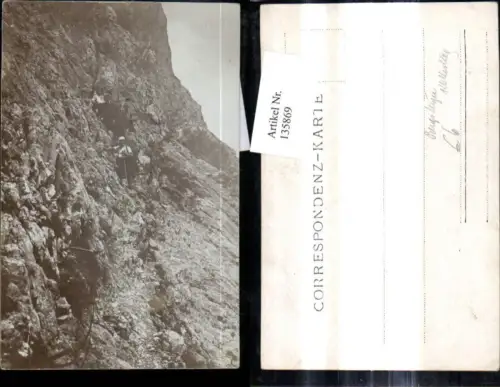 135869,Bergsteigen Männer Klettersteig