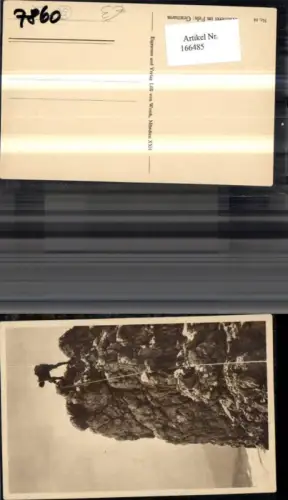 166485,Gratturm Kletterei a. Felsen Bergsteigen Klettern Seilschaft Seil