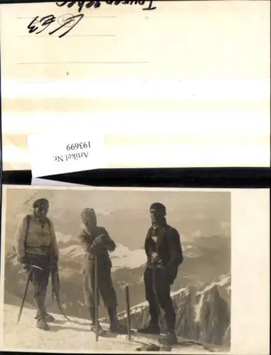 193699,Sport Foto Ak Tourengeher Männer a. Berg
