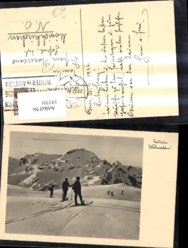 193701,Sport Foto Ak Skilaufen Ski Männer Personen Fröhliche Weihnacht