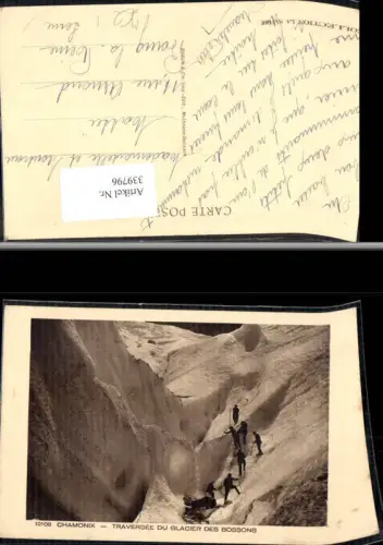 339796,Sport Bergsteigen Tourengeher Chamonix Traversee du Glacier des Bossons