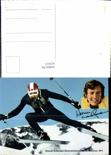 453419,Mehrbild Ak Werner Grißmann Ski Autogramm Wintersport Sport
