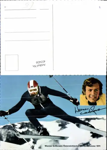 453420,Mehrbild Ak Werner Grißmann Ski Autogramm Wintersport Sport