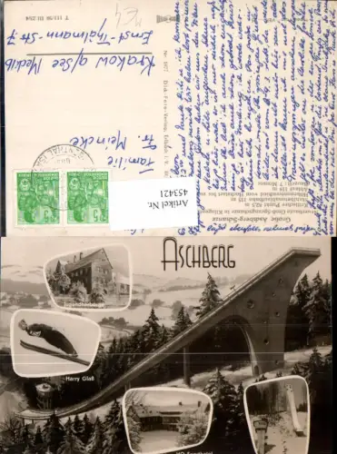 453421,Mehrbild Ak Aschberg Harry Glaß Jugendherberge Wintersport Sport