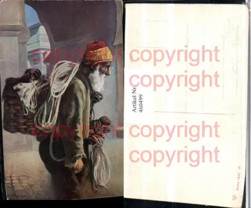 460499,Künstler AK Nepal Sherpa Bergsteiger Seile Korb