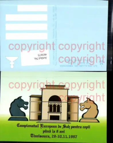 465673,Timisoara Turnier 1997 Schach Chess Sport