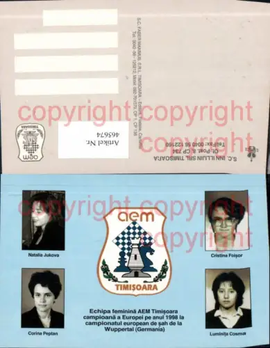 465674,Aem Timisoara Frauen Turnier Jukova Foisor Cosma Schach Chess Sport
