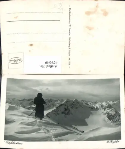 479649,Foto Ak Gipfelschau Bergsteigen pub W. Roessler Lindenberg i. Allgäu