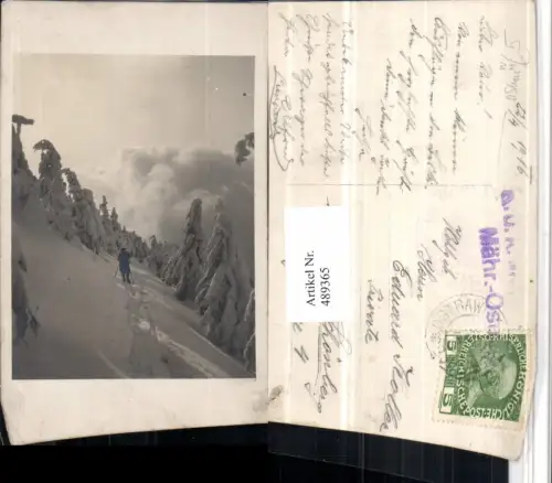 489365,Foto AK Mährisch Ostrau Wintersport Tourengehen Winterbild