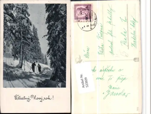 523929,Sport Langläufer Wald Wegpartie Winterbild