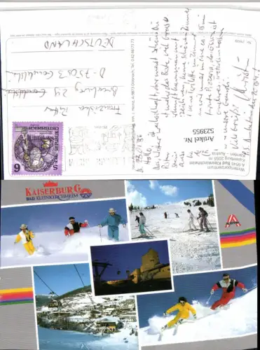 523955,Bad Kleinkirchheim Kaiserburg Sport Skifahrer Mehrbildkarte