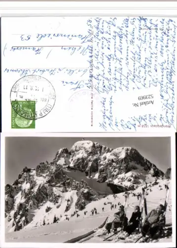 523969,Wendelstein b. Bayrischzell Sport Skifahrer Bergkulisse Winterbild