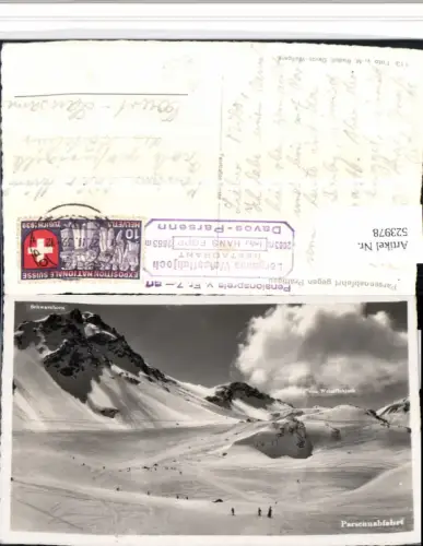 523978,Parsennabfahrt geg. Prättigau Sport Ski Skifahrer Bergkulisse