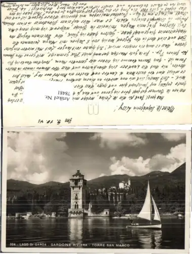 78481,Lago di Garda Gardasee Torre san Marco Segelboot Boot