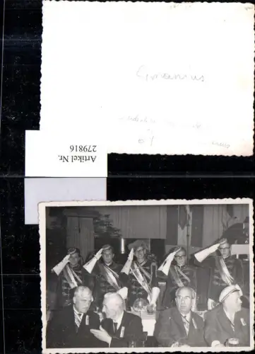 279816,Fotokarte Studentika Burschenschaft Germanius Männer Uniform salutieren