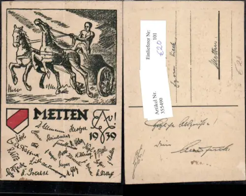 355490,Studentika Studentenverbindung Metten 1939 RRR! I O