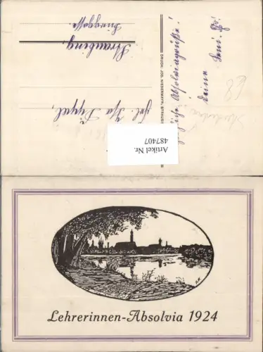487407,Studentika Lehrerinnen Absolivia 1924