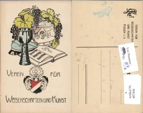 487416,Studentika Verein Wissenschaft u. Kunst Plauen Vogtland Wein Buch