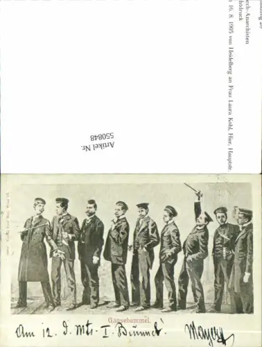 550848,REPRODUKTION Studentika Studentica Gänsebummel Studenten