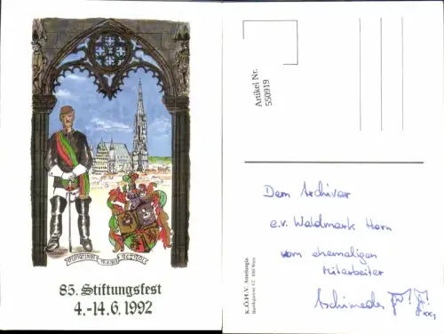 550919,Studentika Studentica Wien Amelungia Stiftungsfest 1992