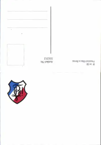551212,Studentika Studentica Preussisch Blau Bernau Brandenburg Couleurkarte