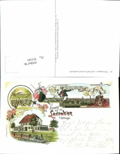 551241,Reproduktion Studentika Studentica Göttingen Landwehr Lok Zug