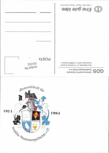 551252,Studentika Studentica Studenten Studentengeschichte Couleurkarte