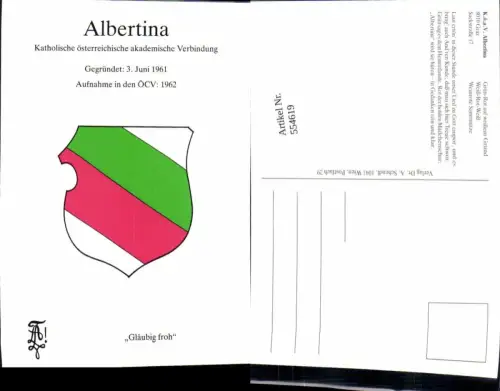 554619,Studentika Studentica Albertina Graz Coleurkarte