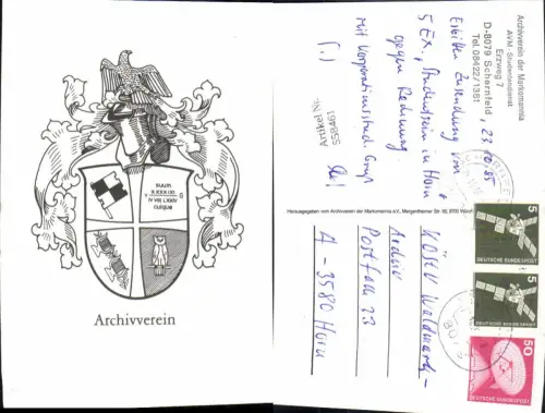 558461,Studentika Studentica Archivverein Markomannia Erzweg Schernfeld