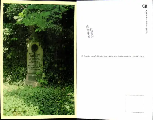 558465,Studentika Studentica Kieser Grab 1862