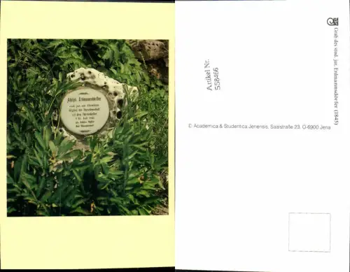 558466,Studentika Studentica Grab Erdmannsdörfer 1845
