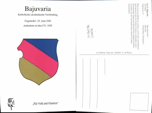 558474,Studentika Studentica Bajuvaria Wien Couleurkarte