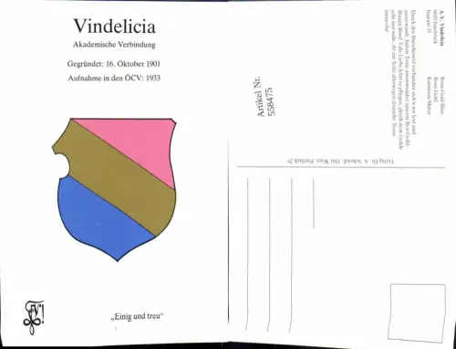 558475,Studentika Studentica Vindelicia Innsbruck Couleurkarte