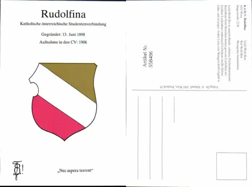 558496,Studentika Studentica Rudolfina Wien Couleurkarte