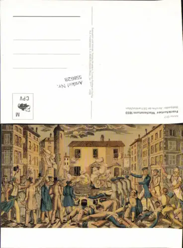 558628,Studentika Studentica Frankfurt Frankfurter Wachensturm 1833