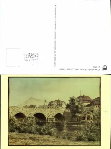 558644,Studentika Studentica Camsdorf Brücke 1896