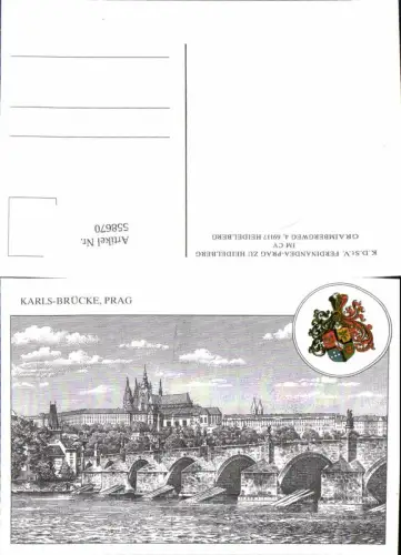 558670,Studentika Studentica Prag Karlsbrücke Heidelberg Ferdinandea