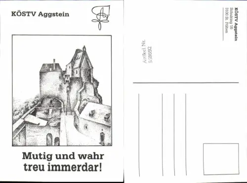 558692,Studentika Studentica KÖSTV Aggstein