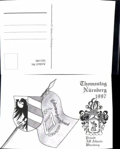 561186,Studentika Studentica Thomastag Nürnberg 1997 AV Athenia Würzburg