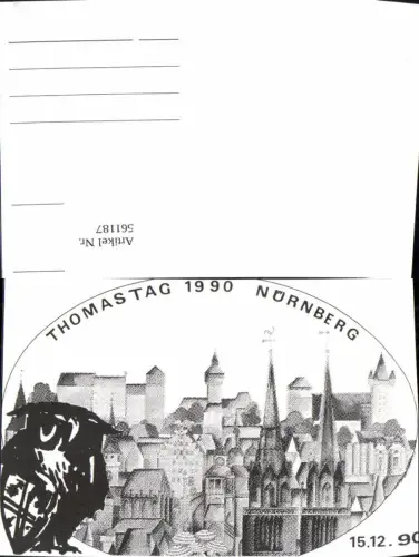 561187,Studentika Studentica Thomastag 1990 Nürnberg