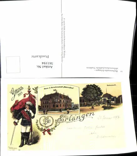 561194,Studentika Studentica Bubenruthia Erlangen altburschenschaftliche Tradition