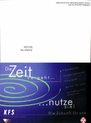561234,Studentika Studentica KFS Kartellführungsschule d. MKV