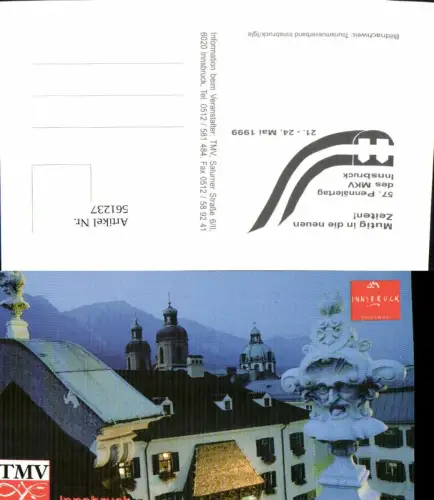 561237,Studentika Studentica TMV Innsbruck Kath. Couleurstudententum 1999